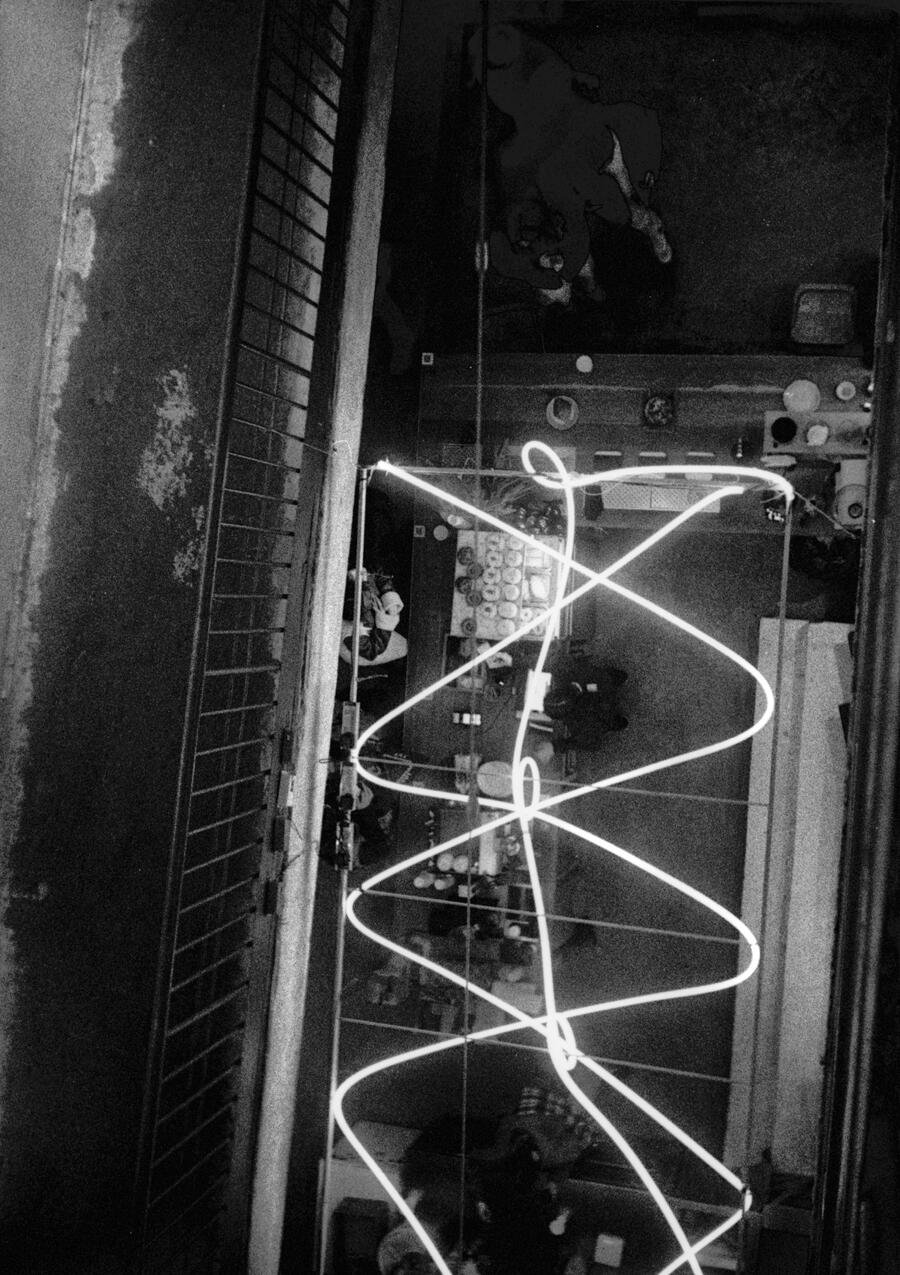 You come to @octotower for the coffee and stay for the vibes. Kyiv, Ukraine, January 2025. Shot on Chaika 2m, Ilford Delta 400.